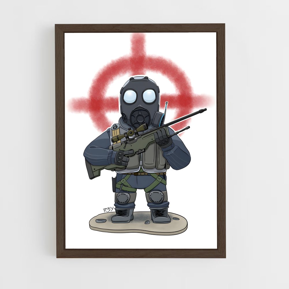 Poster Opération Masquée – affiche Counter strike (vue 5)